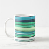 Mug Abstrait n° 2 : bleu vert d'eau (Gauche)