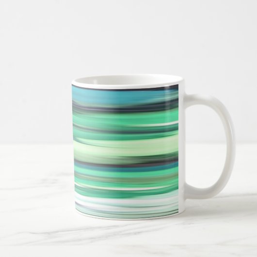 Mug Abstrait n° 2 : bleu vert d'eau (Droite)
