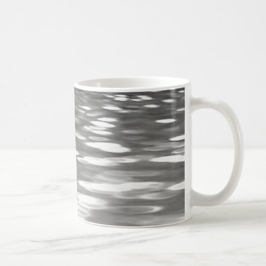 Mug Abstrait n° 3 : brillant gris argenté (Droite)
