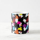 Mug Abstrait noir coloré irrégulier (Centre)