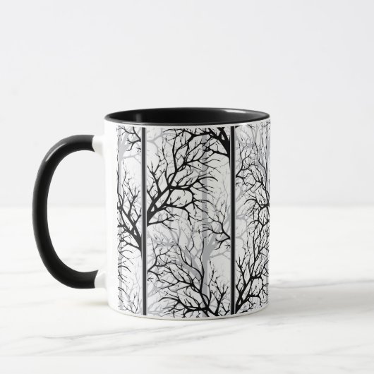 Mug Abstrait noir et blanc (Gauche)