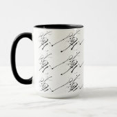 Mug Abstrait noir et blanc (Gauche)