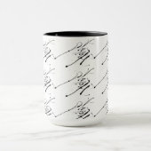 Mug Abstrait noir et blanc (Centre)