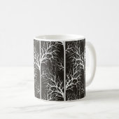 Mug Abstrait noir et blanc (Devant droit)