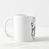 Mug Abstrait noir et blanc (Gauche)