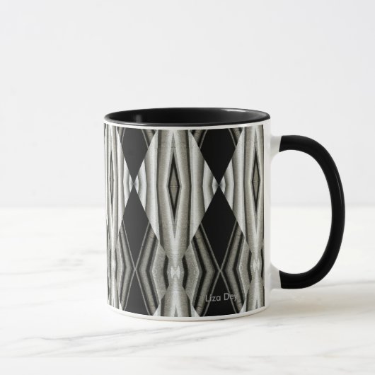 Mug Abstrait noir et blanc 1 (Droite)