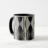 Mug Abstrait noir et blanc 1 (Devant gauche)
