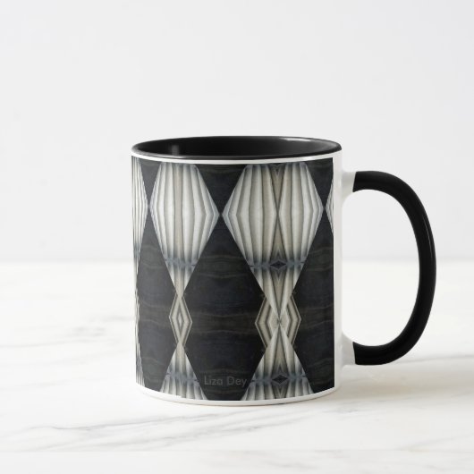 Mug Abstrait noir et blanc 2 (Droite)