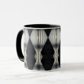 Mug Abstrait noir et blanc 2 (Devant gauche)
