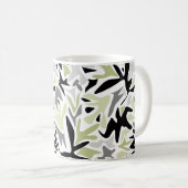 Mug Abstrait, Noir et Vert, Jeunesse, Moderne, Créatif (Devant droit)