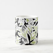 Mug Abstrait, Noir et Vert, Jeunesse, Moderne, Créatif (Centre)