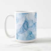 Mug Abstrait Nuances Bleues (Gauche)