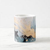 Mug Abstrait or et bleu (Centre)