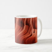 Mug Abstrait orange nature motif Antelope Canyon (Devant droit)