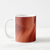 Mug Abstrait orange nature motif Antelope Canyon (Gauche)