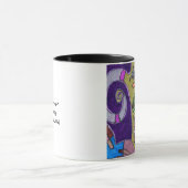 Mug abstrait original "Gold Elephant" (Centre)