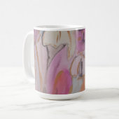 Mug Abstrait Pastel Floral (Devant gauche)