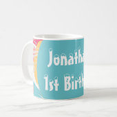 Mug Abstrait Personnalisé Coloré (Devant gauche)