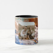 Mug Abstrait plage de sable motif motif en mousse d'ea (Centre)