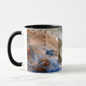 Mug Abstrait plage de sable motif motif en mousse d'ea (Gauche)