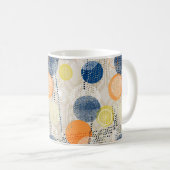 Mug Abstrait point de polka coloré (Devant droit)