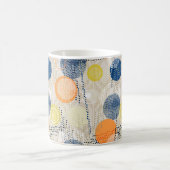 Mug Abstrait point de polka coloré (Centre)
