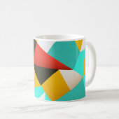 Mug Abstrait rétro : Mélange coloré. (Devant droit)
