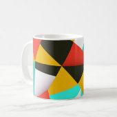 Mug Abstrait rétro : Mélange coloré. (Devant gauche)