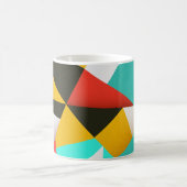 Mug Abstrait rétro : Mélange coloré. (Centre)