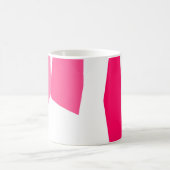 Mug abstrait rose et blanc (Centre)