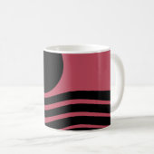 Mug Abstrait rose profond du Bauhaus (Devant droit)