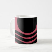 Mug Abstrait rose profond du Bauhaus (Devant gauche)