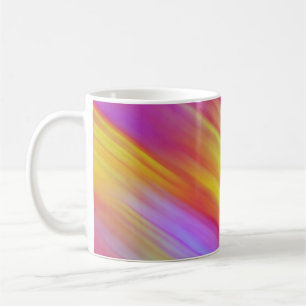 Mug Abstrait rouge rose rose rose rose vif néon