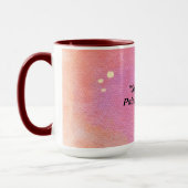 Mug Abstrait stylisé rose/orange (Gauche)