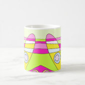 Mug Abstrait surf Bright Pink Green Bubblegum (Centre)
