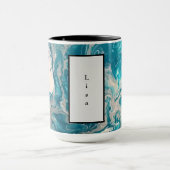 Mug Abstrait turquoise (Centre)