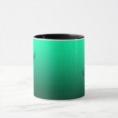 Mug Abstrait vert brillant contraste de couleur pure t (Centre)