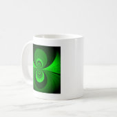 Mug Abstrait vert clair Motif Kaleidoscope Super (Devant gauche)