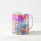 Mug Abstrait Vibrant Peintures colorées éclats (Devant droit)