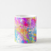 Mug Abstrait Vibrant Peintures colorées éclats (Centre)