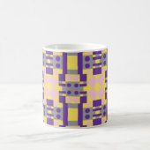 Mug Abstrait violet et Motif pastel avec géométrie (Centre)