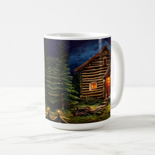 Mug Abstrait Wilderness Little Cabine (Devant droit)