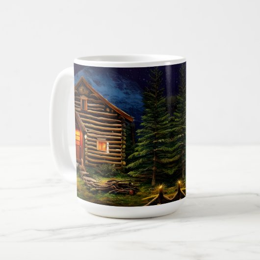 Mug Abstrait Wilderness Little Cabine (Devant gauche)