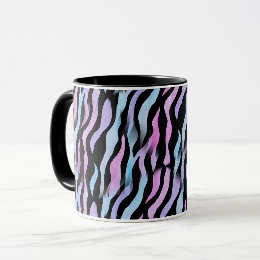 Mug Abstrait Zebra Stripes (Devant gauche)