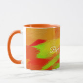 Mug Abstraite brosse colorée contourne texture.text. (Gauche)