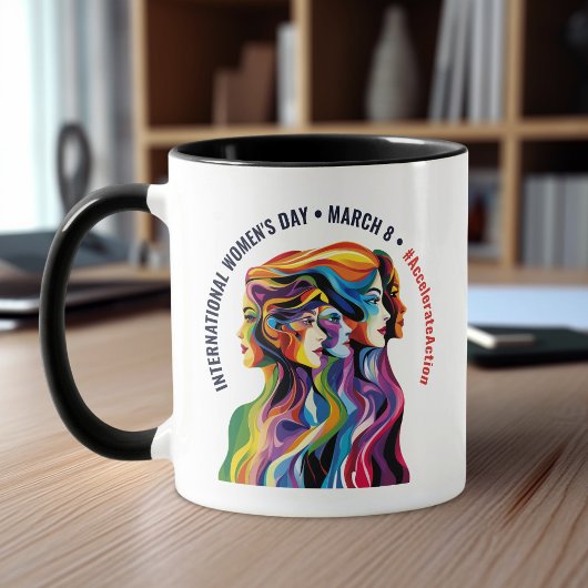 Mug Abstraite couleur face à la Journée des Femmes | I