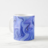 Mug Abstraite de soie bleue (Devant gauche)