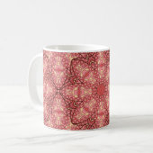 Mug Abstraite fleur mandala ethnique sans couture moti (Devant gauche)