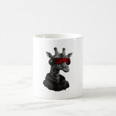 Mug Abstraite girafe rouge et noire T-shirt classique (Centre)