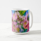 Mug Abstraite impressionniste florale (Devant droit)